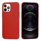 CaseUp Apple iPhone 12 Pro Max Kılıf Slim Liquid Silicone Koyu Kırmızı